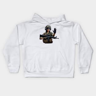 Tactical Girl Kids Hoodie